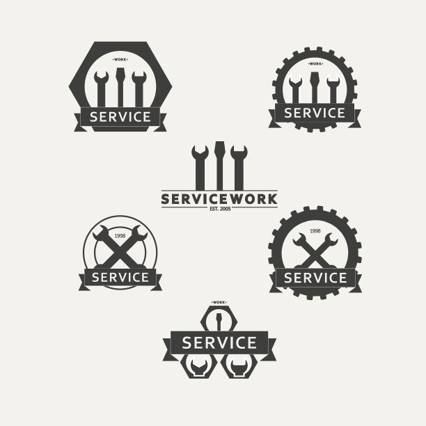 一套简单的标志车间维护图片下载