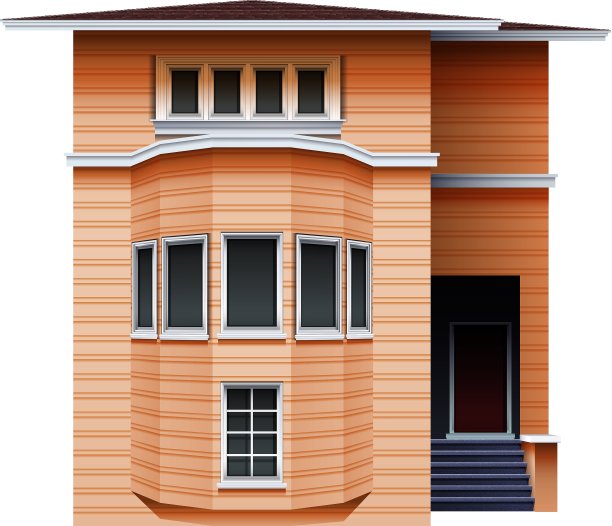 一座棕色的高楼图片下载