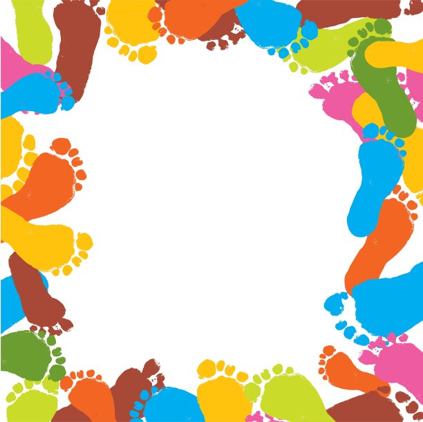 孩子脚的抽象背景图案图片下载