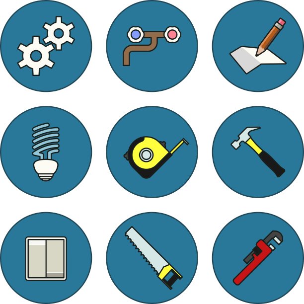 工具细线图标设置图片下载