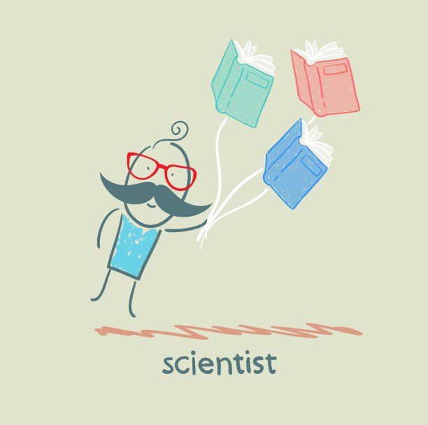 科学家带着书飞图片下载