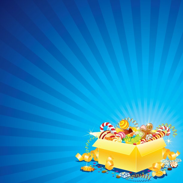 圣诞背景与礼盒图片下载