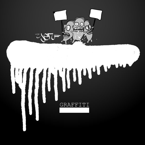 涂鸦墨水框架图片下载