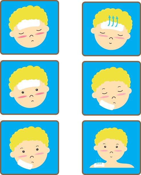 儿童狂热图标集图片下载