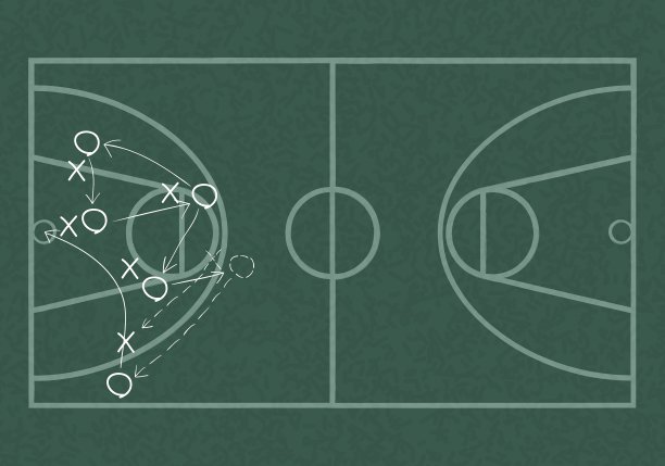 现实的黑板画一个篮球游戏图片下载