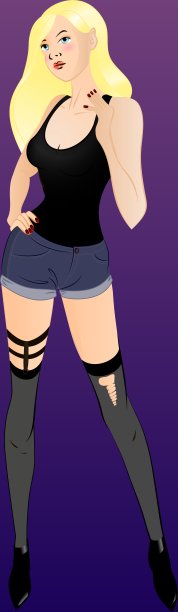 金发碧眼的女孩图片下载