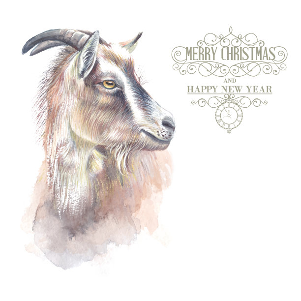 新年山羊图片下载