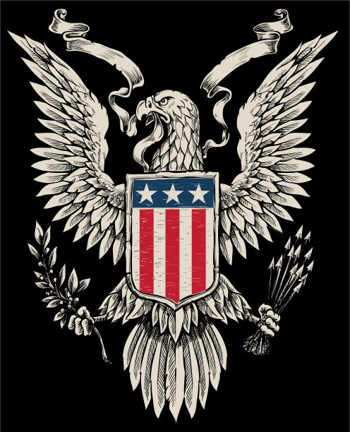 美国鹰划线图片下载