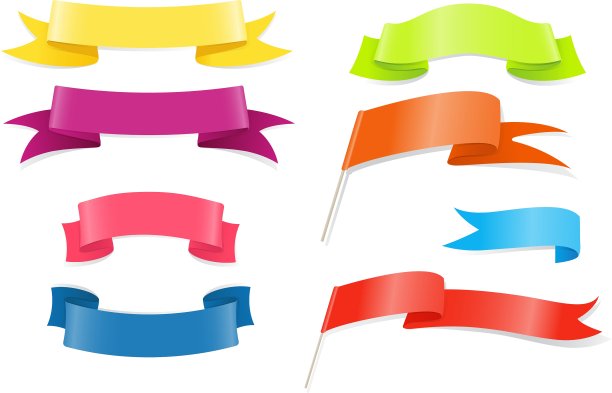 彩带和彩旗图片下载