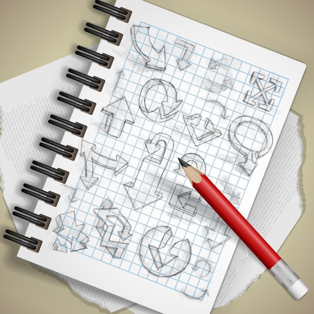 一套手绘涂鸦箭头图片下载