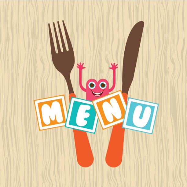 孩子的菜单设计图片下载