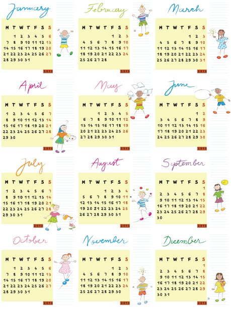 2013年日历图片下载