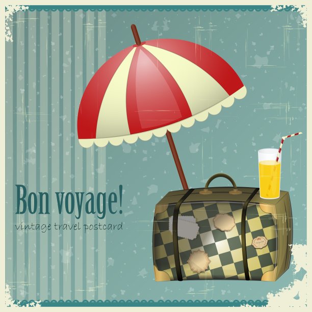 葡萄酒旅游明信片图片下载