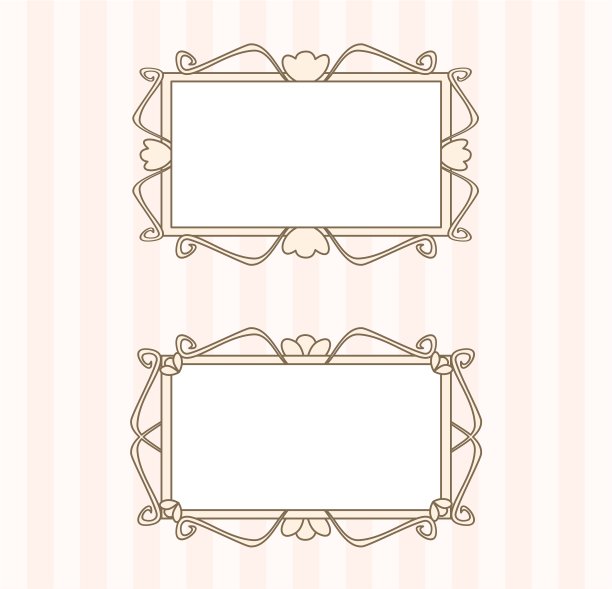 复古别致的艺术装饰框架图片下载