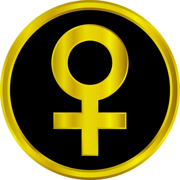 性别女性符号按钮图片下载