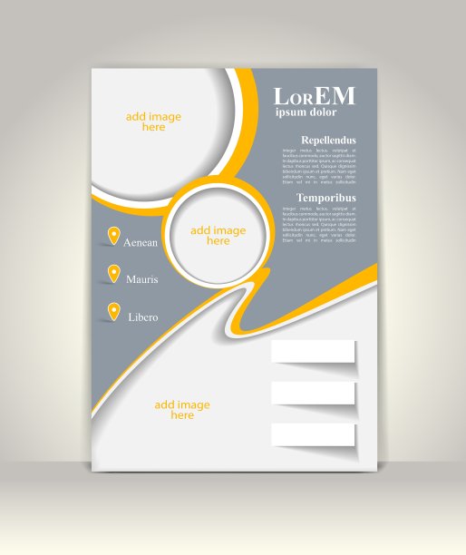 传单小册子或杂志封面模板图片下载