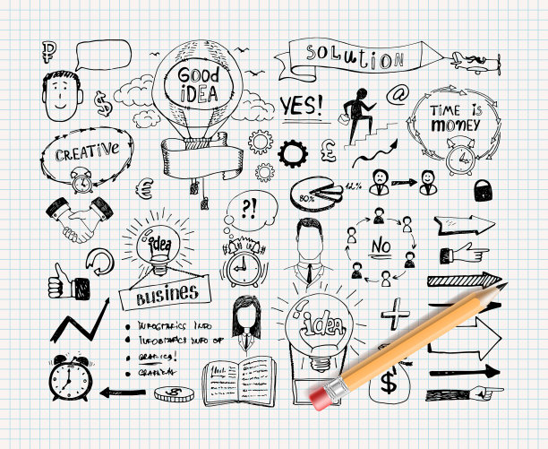 经营理念的涂鸦图片下载