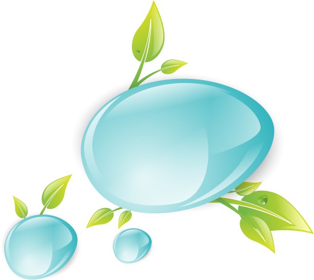 绿叶的水滴图片下载