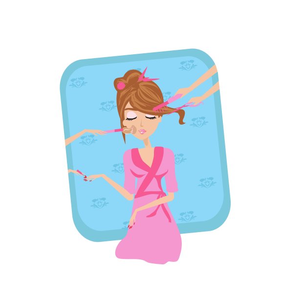 美容院放松图片下载