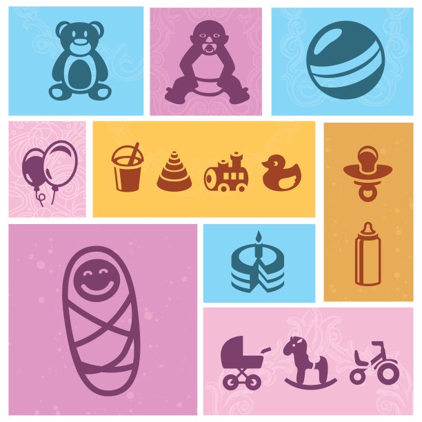 孩子们设计元素图片下载