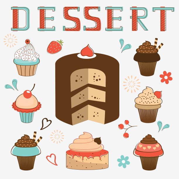 甜点菜单集合图片下载