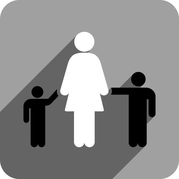 母亲和孩子平方形图标与长图片下载