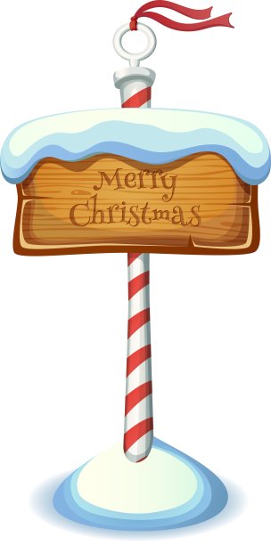 圣诞条纹标牌图片下载