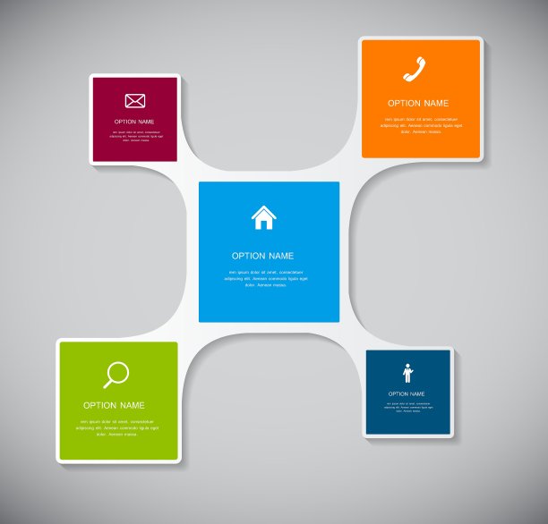 商业信息图表模板图片下载