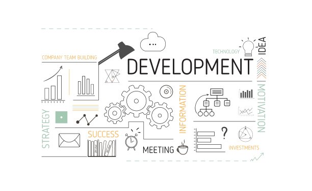 带有开发图标的业务模板页面图片下载