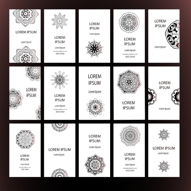 曼荼罗名片图片下载