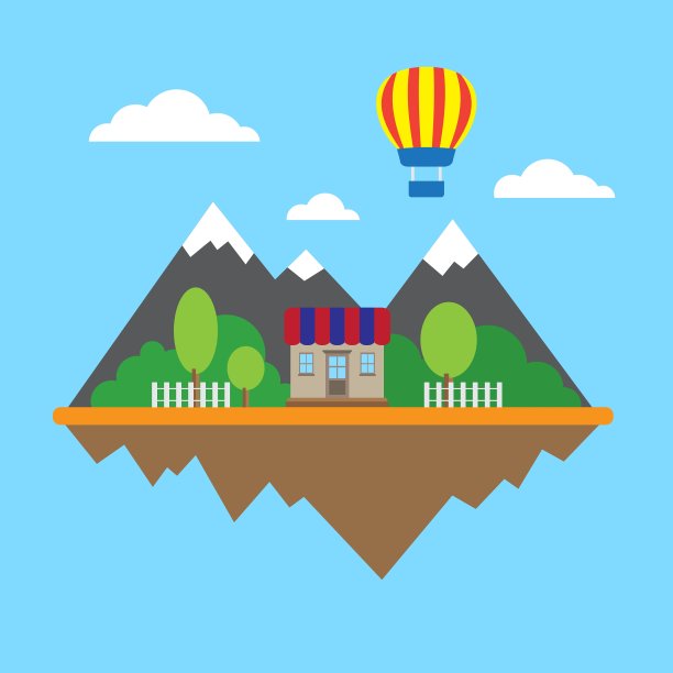 山和建筑图片下载