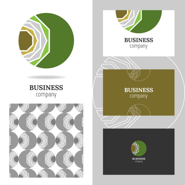 商业抽象标志图标为公司图形图片下载