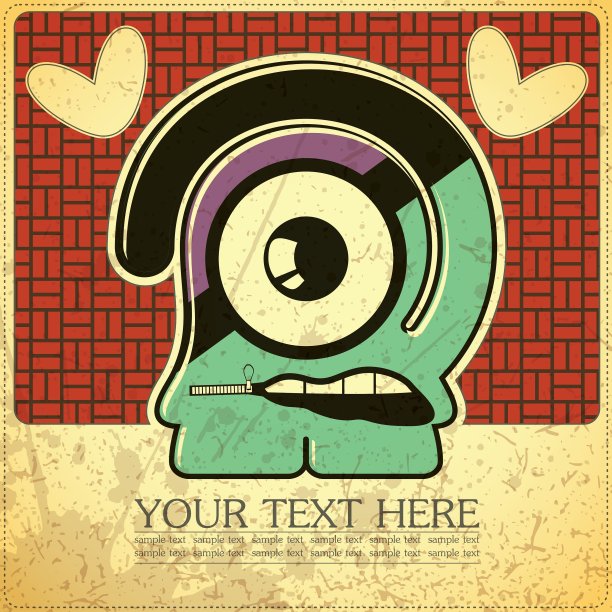 怪物在垃圾摇滚背景图片下载