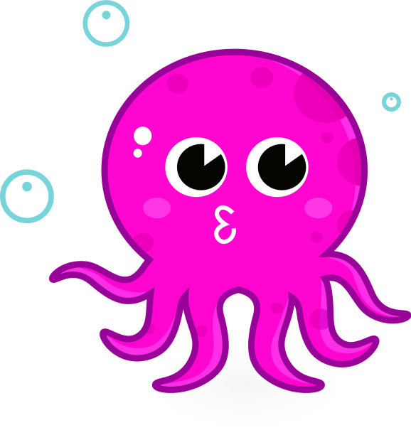 粉色卡通章鱼图片下载