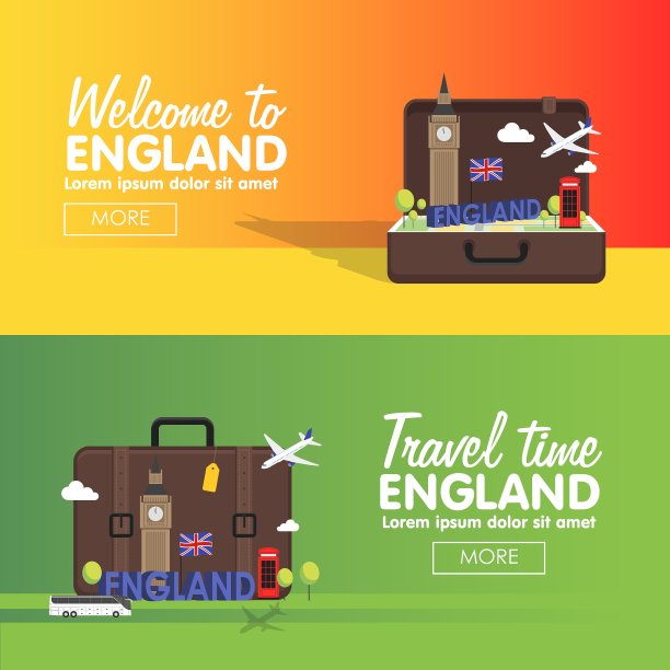 伦敦英国旅游目的地图标设置信息图片下载