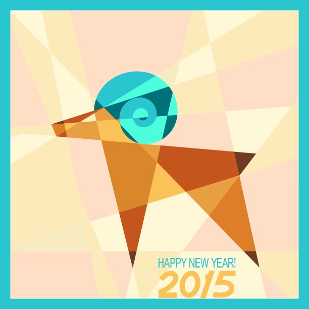 窗上的彩绘玻璃窗带有贺年卡的象征图片下载