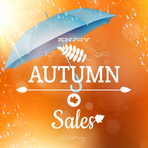 秋季销售背景EPS 10图片下载