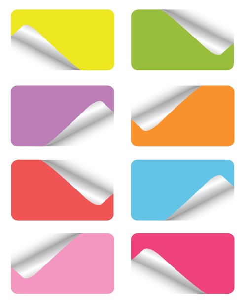 空白贴纸套装图片下载