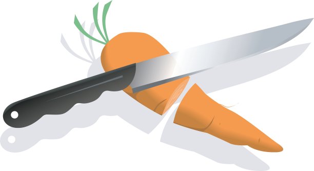 胡萝卜与刀图片下载