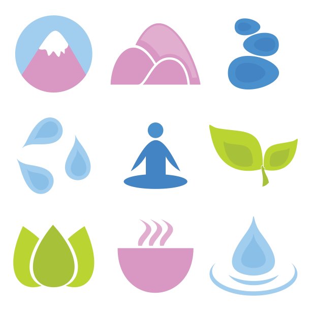 水疗中心的象征图片下载