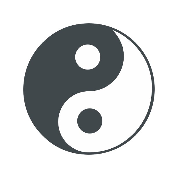 阴阳扁平图标图片下载