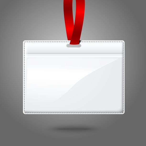 空白现实水平徽章持有人与图片下载