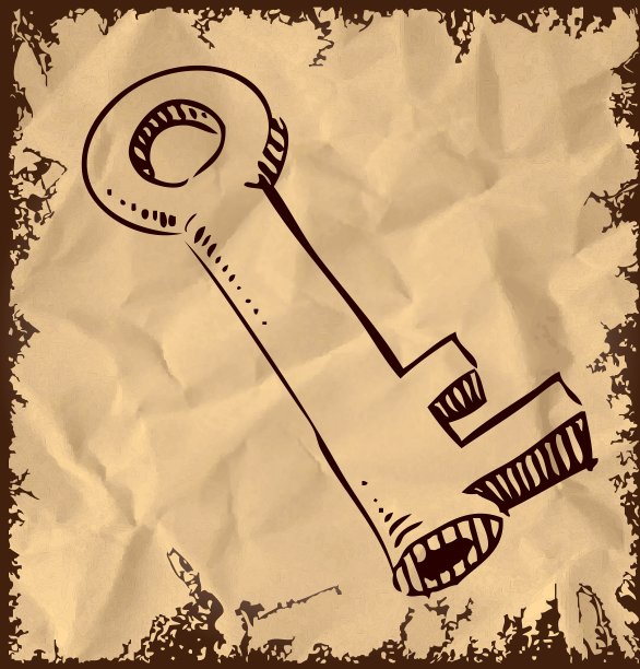 老键图标在复古的背景图片下载