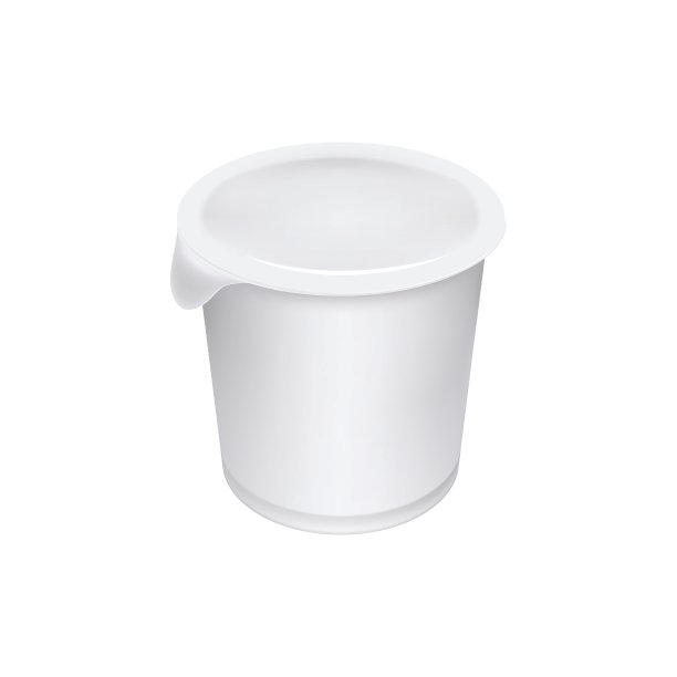 酸奶容器孤立在白色背景图片下载