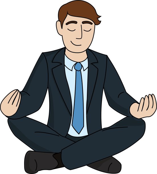 商人是冥想图片下载