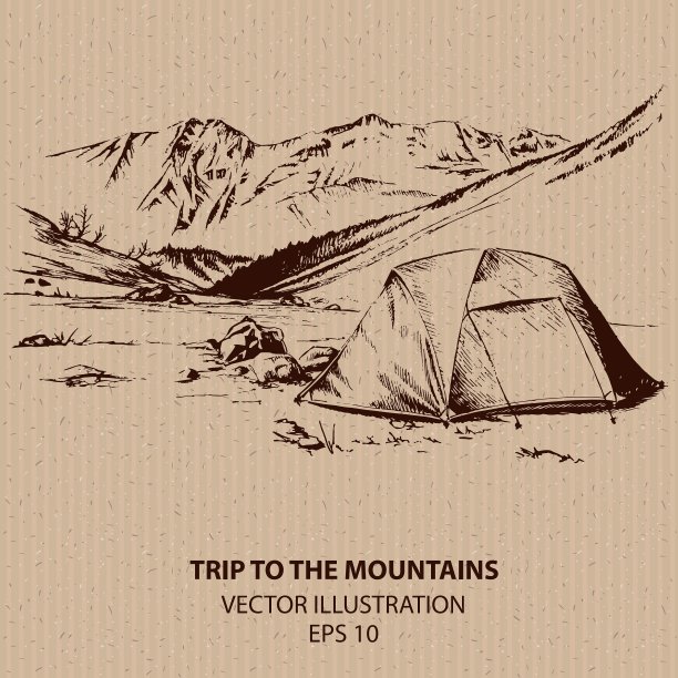 户外登山旅行图片下载