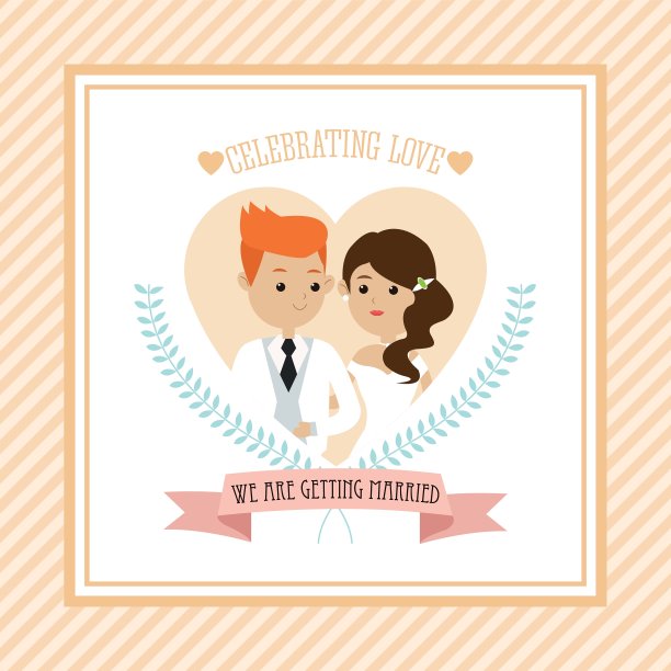 婚礼图标多彩图片下载