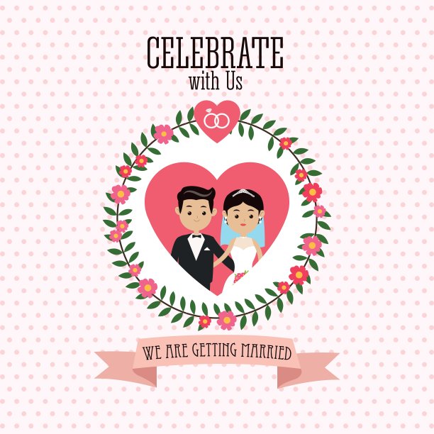 婚礼图标多彩图片下载