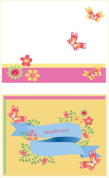 鲜花模板卡图片下载