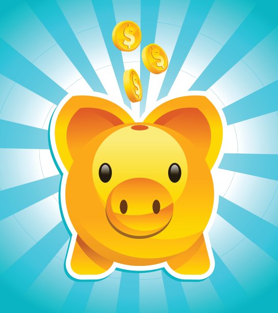 金色的储蓄罐图片下载